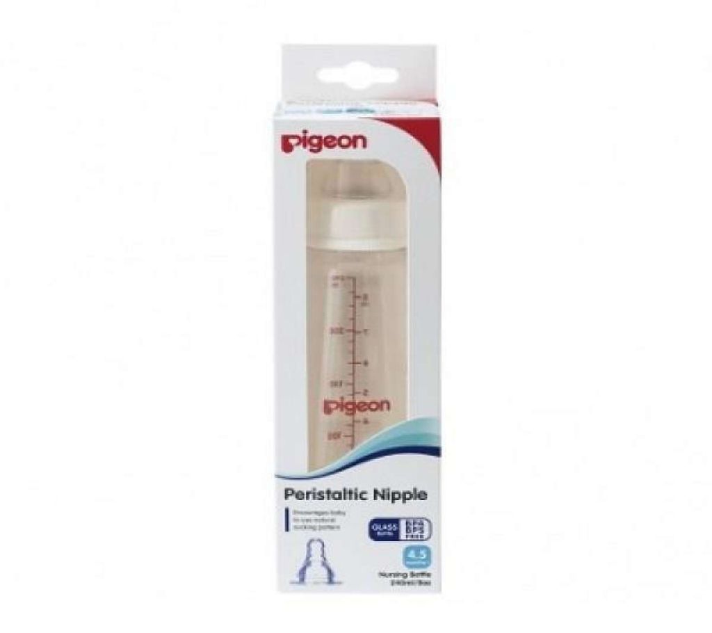 Pigeon Peristaltic Nipple SN Glass Bottle 240ml