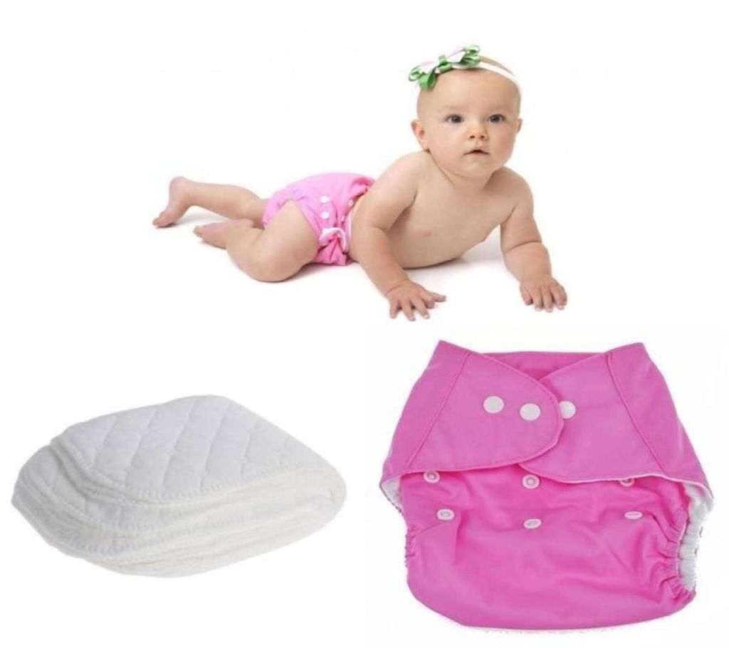 Washable Reusable Cloth Baby Diaper