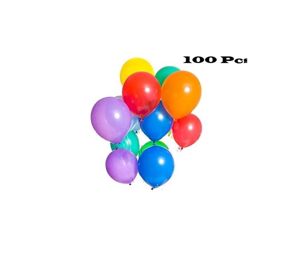 Multi color 100 Pieces Balloons for Birthday Party or Wedding Decorations
