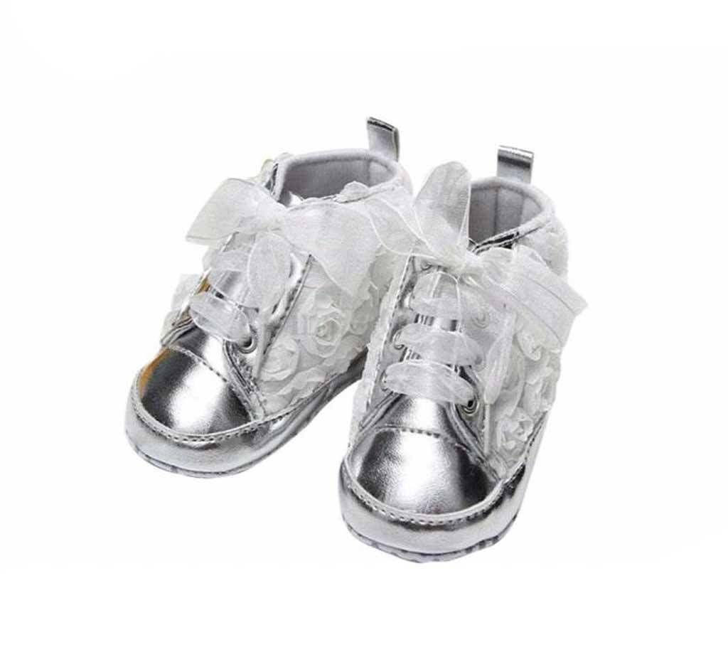 Baby Girls Cute Dot Bow Soft Sole Anti-slip Toddlers Shoes