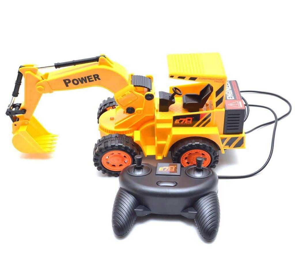 Remote Control Wheel Excavator Toy