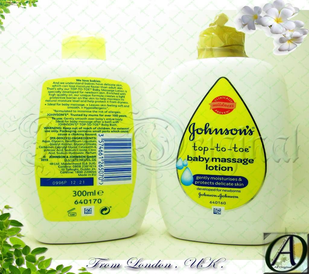 Johnson's Baby Top To Toe Massage Lotion 300ml (EU)