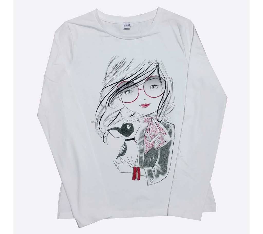Kids girl's full sleeve t-shirt
