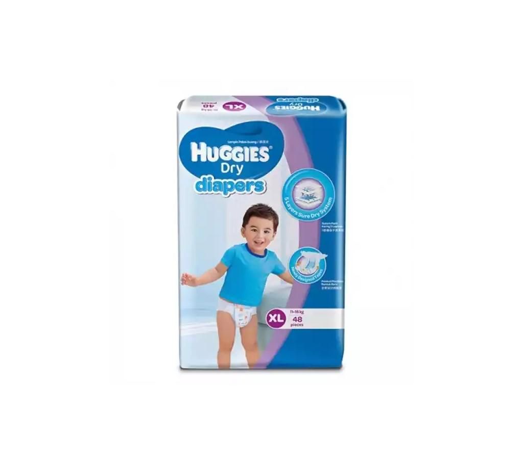 Huggies Dry Baby Diaper (Belt System) XL (11-16 kg) (Malaysia) 48pcs