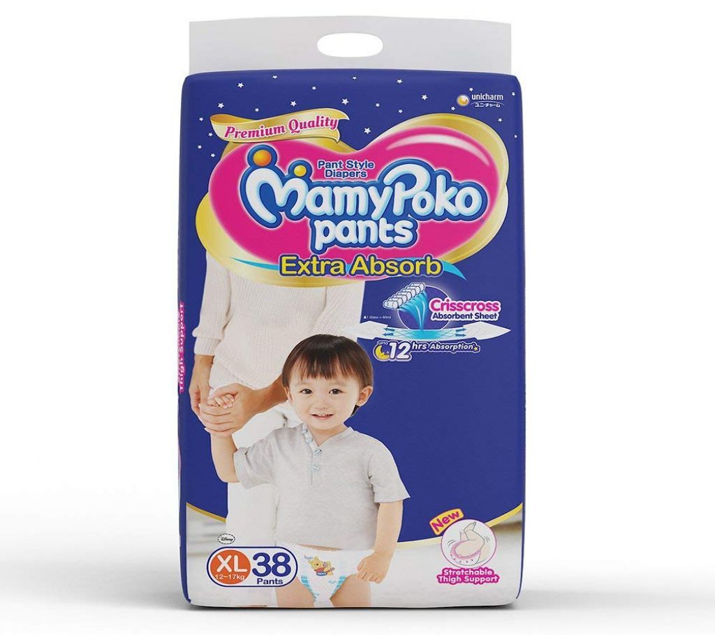 Mamypo Pant Extra Absorb - Extra Large (12-17kg) - 38 Pcsko