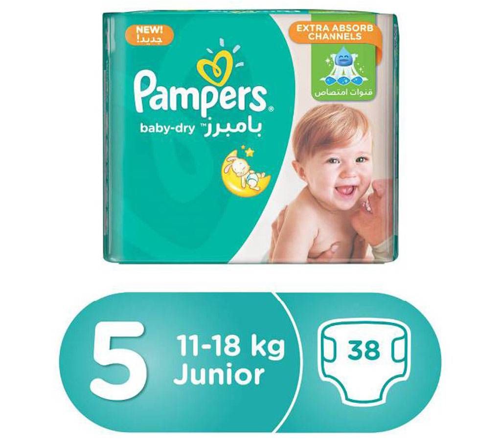 PAMPERS Dry Diaper Junior (11-18 KG) 38 pcs