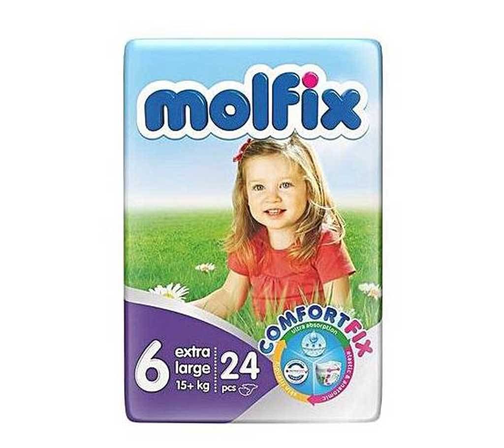Molfix Twin Extra Large Belt Diaper 15+ Kg - 24 Pc