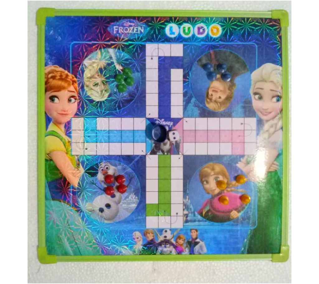 BIG Disney Frozen Ludo Snakes and Ladders - Multicolor