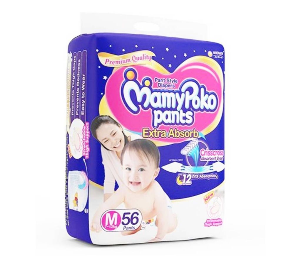 Mamy Poko M (7-12Kg) 56Pcs