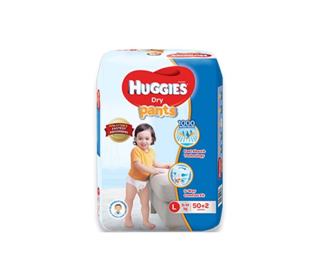 Huggies Pant L (9-14)Kg - 52 Pcs