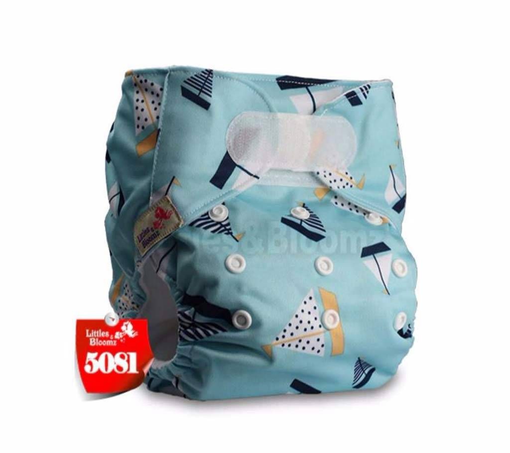 Baby Cute Washable Reusable STANDARD Hook-Loop Pocket  to Potty with 1 pad (0-3 year baby)