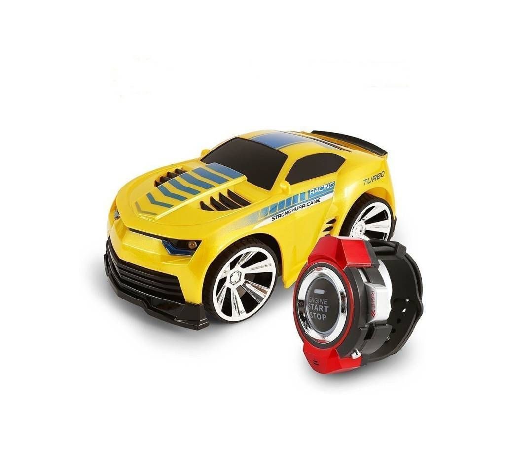 Voice Command Smart Watch Controlled Yellow High Speed car
