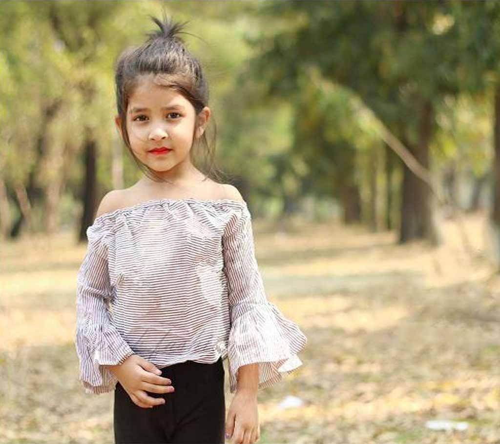 Kids Off Shoulder Tops