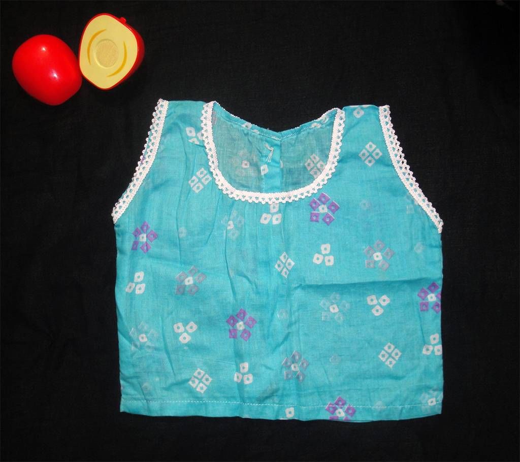 Blue Batik Print Cotton Nima