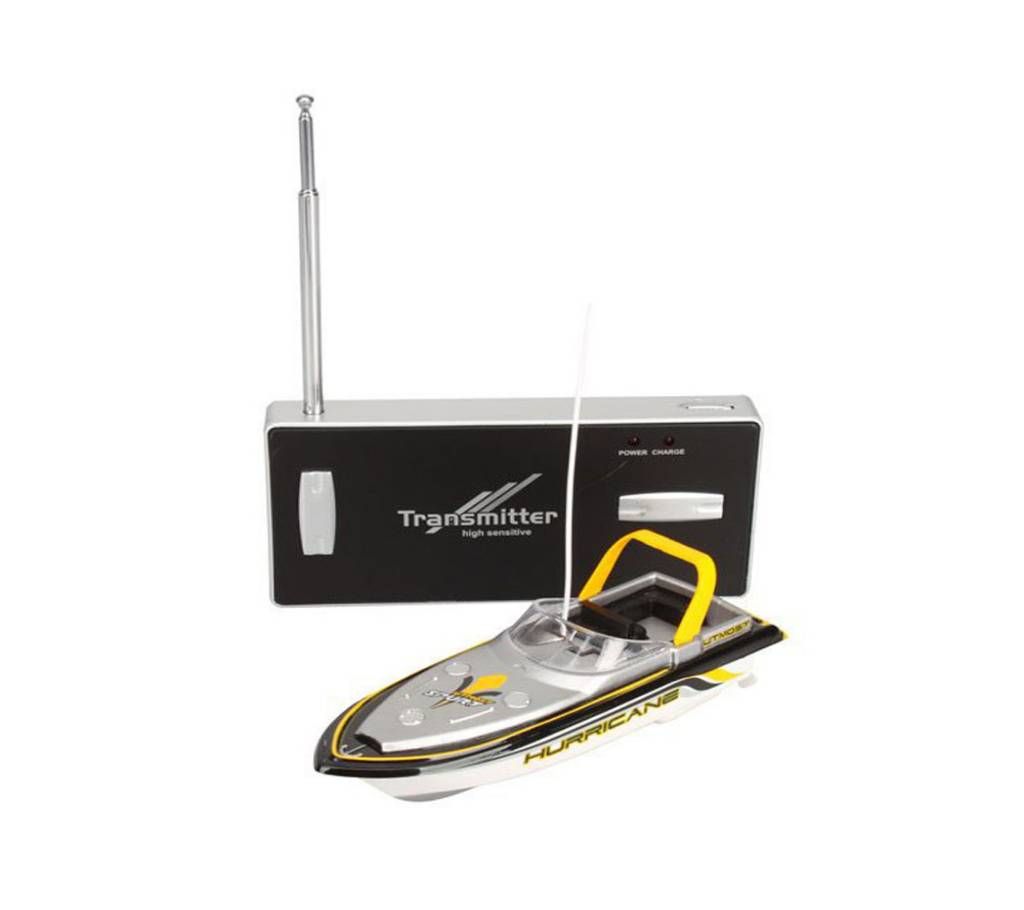 Yellow  Radio control Mini Boat toy for kids 