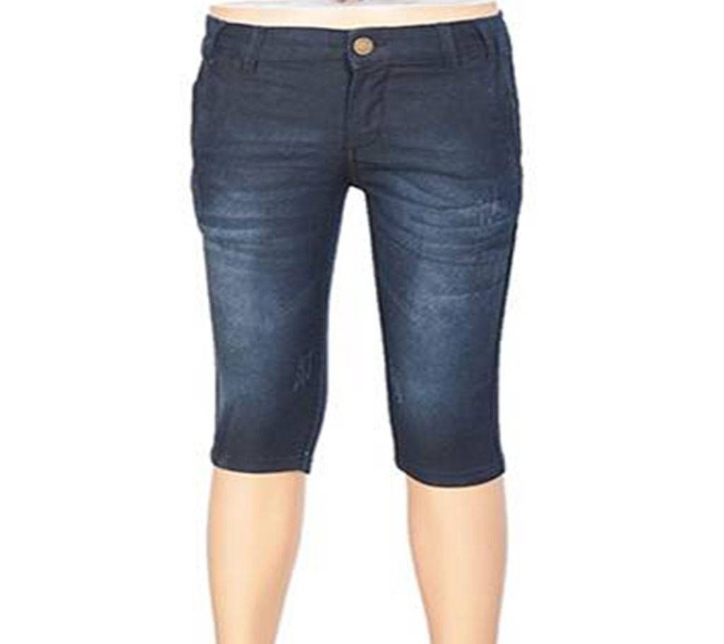 KUHEL Stretch Black Three Quarter Jeans for Boys