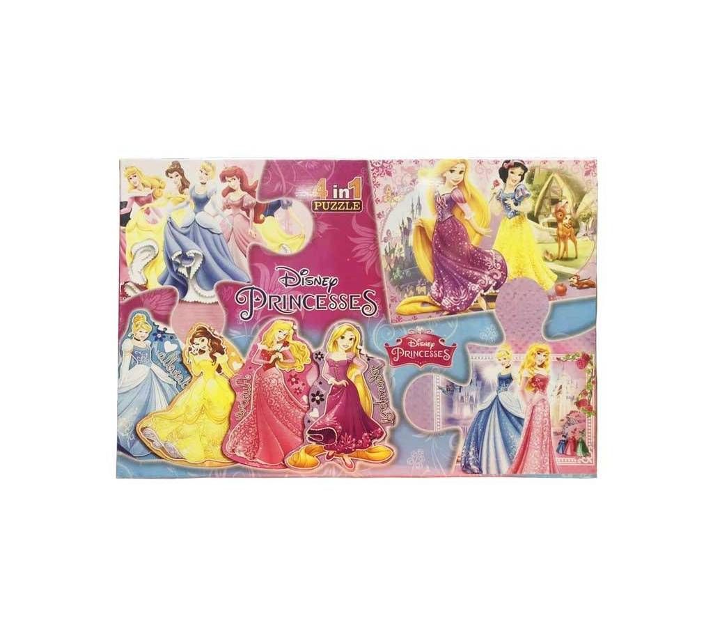 Puzzle 4 in 1 Disney Princess