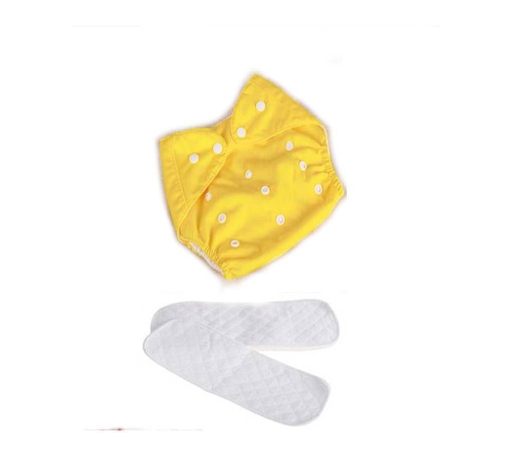 Organic Baby Cloth Diaper-Yellow