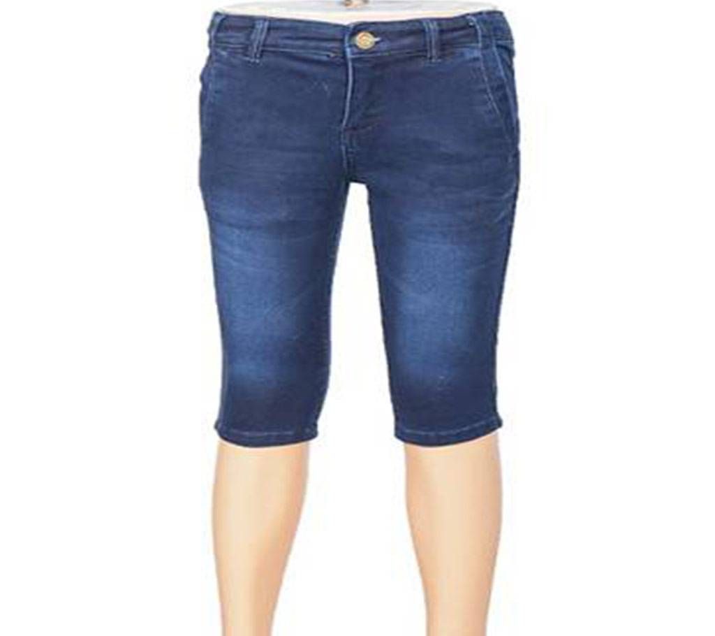 KUHEL Stretch Nave Blue Three Quarter Jeans for Boys