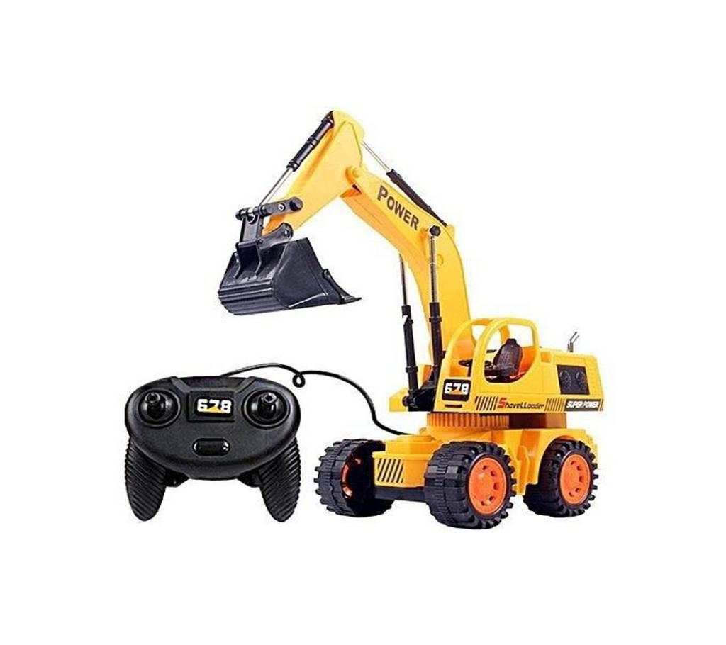 Remote Controlled Construction Truck Toy - Yellow