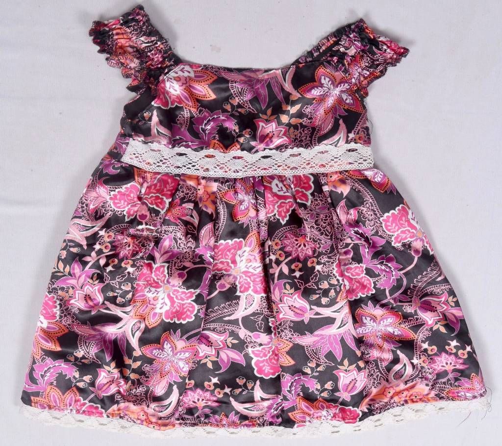 Girl's Pink Floral Dress