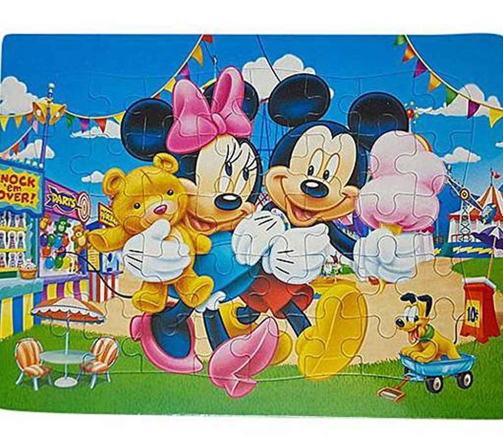 Jigsaw Puzzle For Kids Mickey & Minnie Mouse