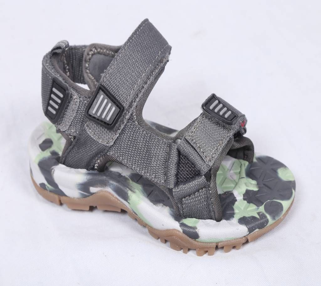Boy's Grey Camo Trekkers Sandals