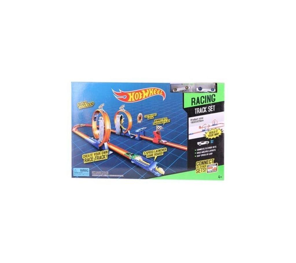 Plastic Racing Track Set - White and Red