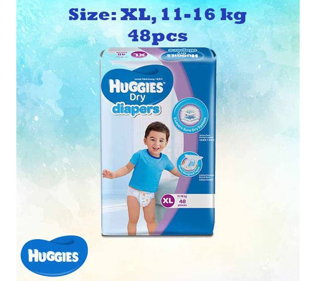 Huggies Dry Diapers,XL,11-16kg,48pcs