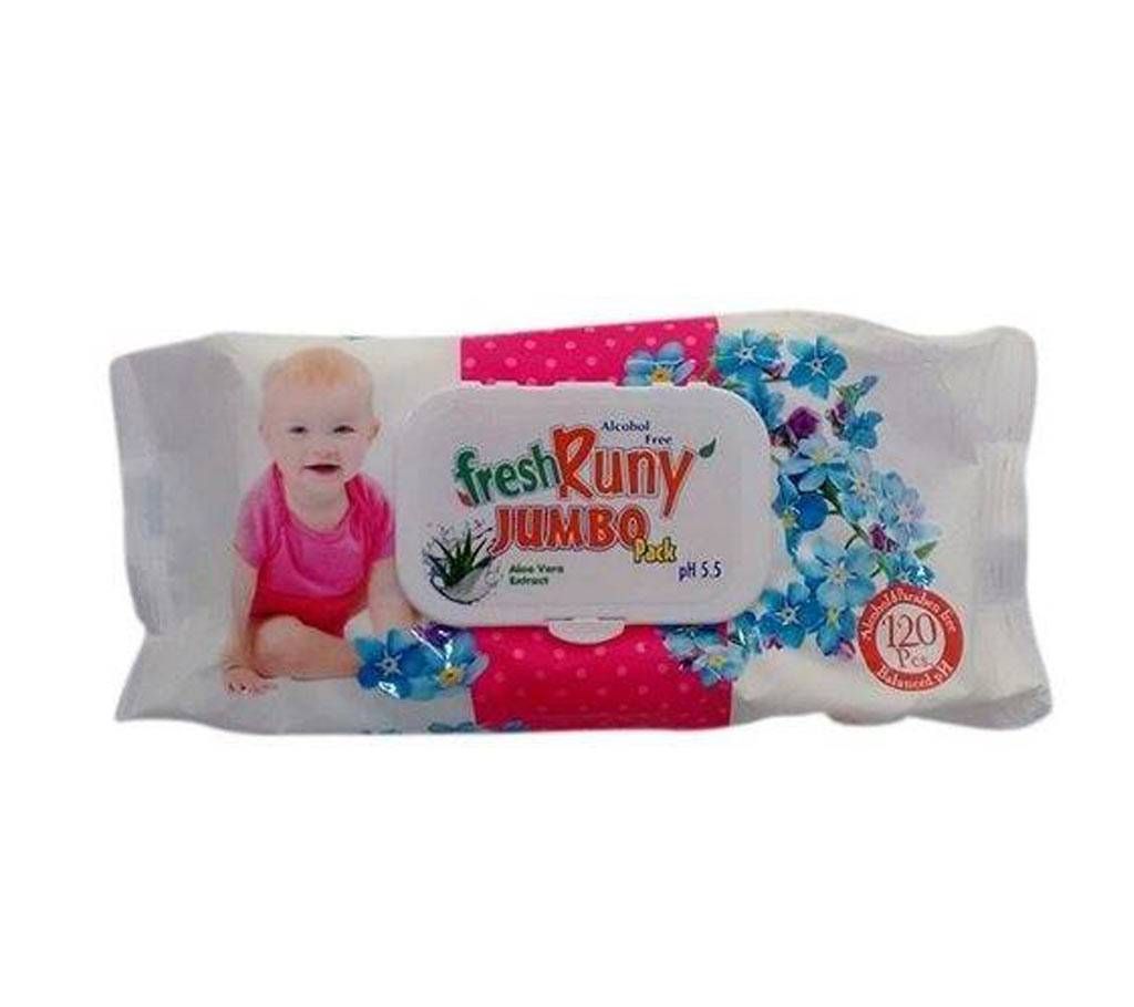 Fresh Runny Baby Wipes - 120pcs 