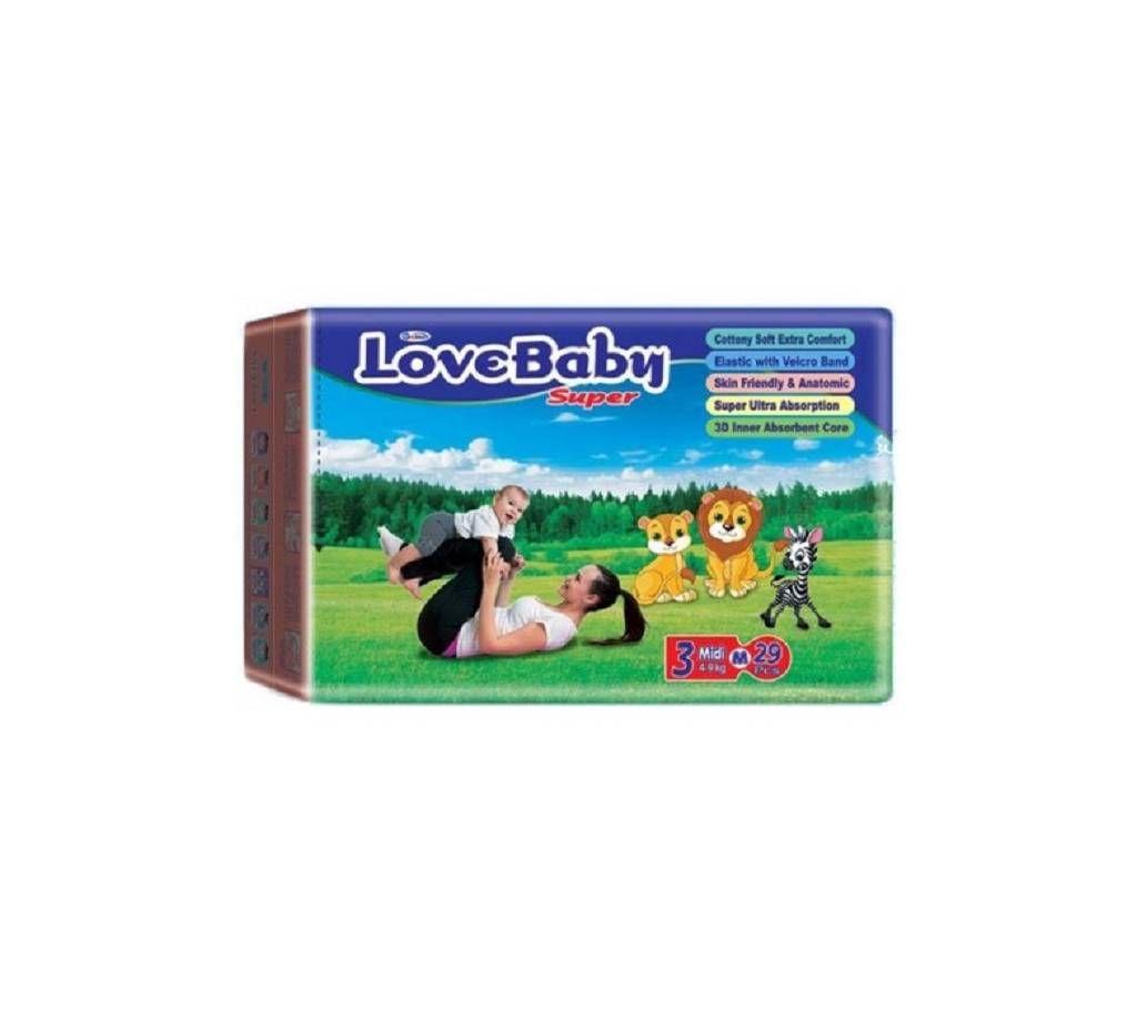 Love Baby Diaper Midi [4 - 9 kg] 29pcs Bangladesh