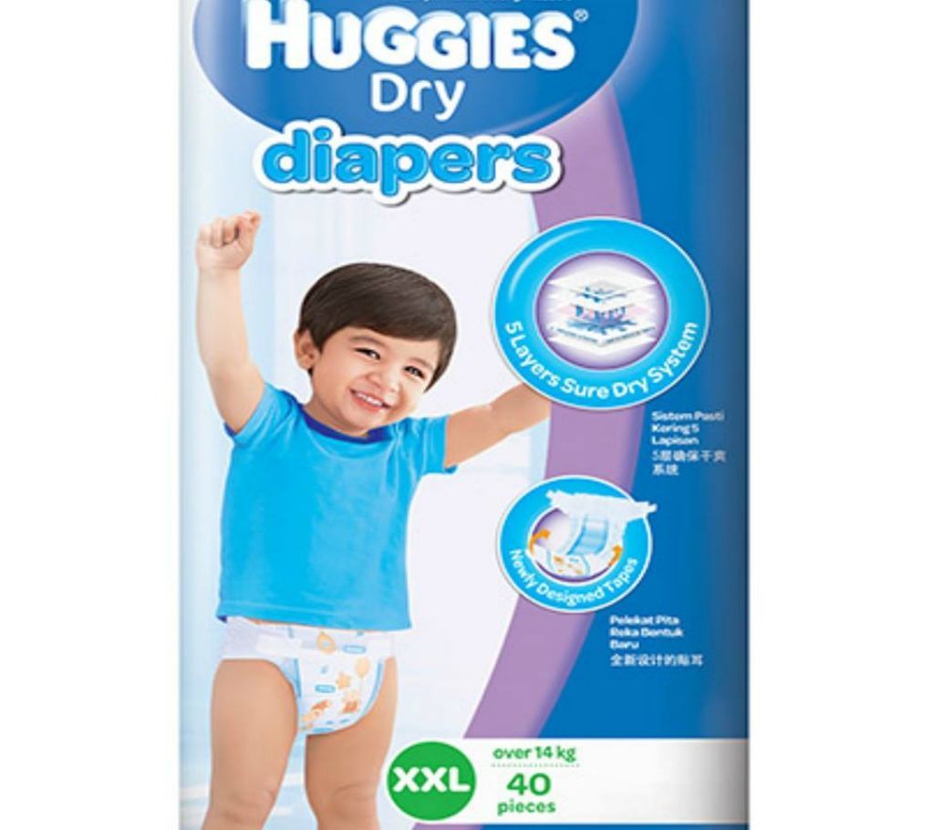 HUGGIES Dry Baby Diaper (XXL) - Malaysia