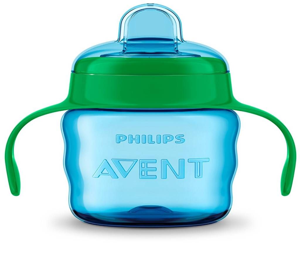 Philips Avent Easy Sip Spout Cup with Handle, 200 ml - Blue/Green