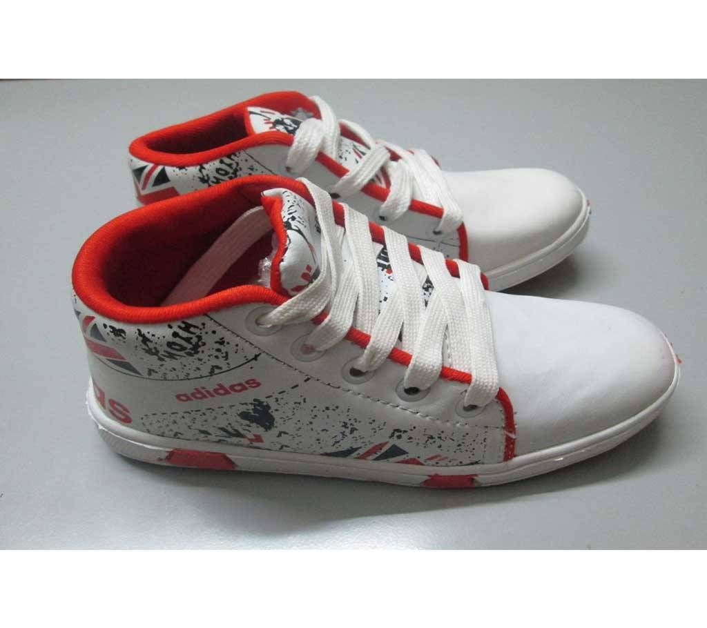 Casual / School Smart White Color Shoes For Kids