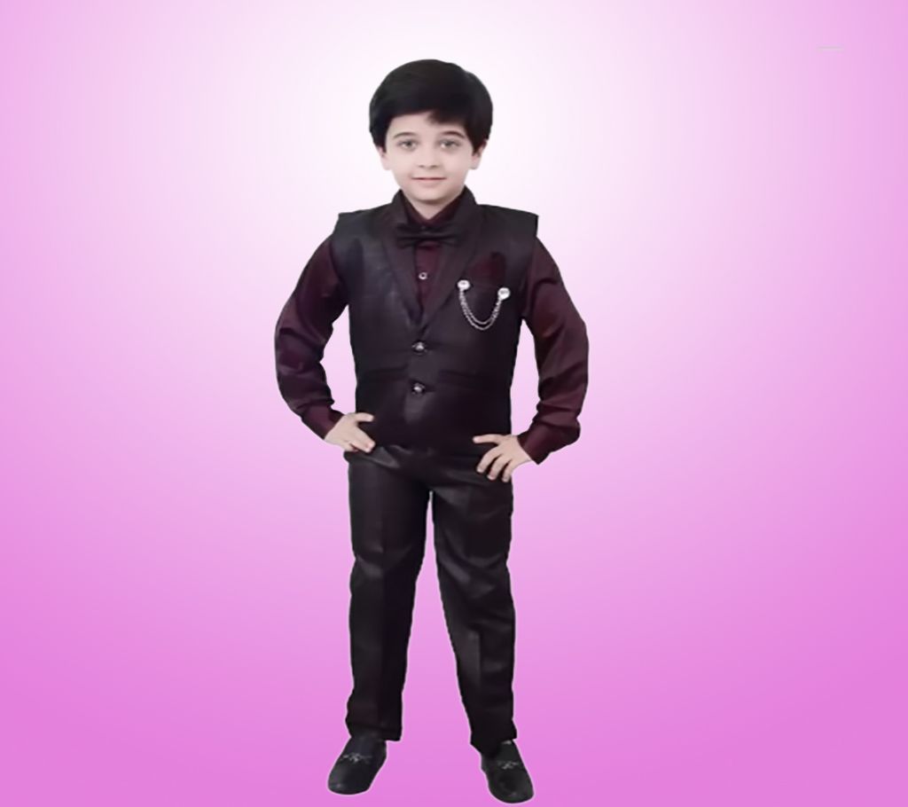 Boys Shirt, Pant, Jacket, Bow