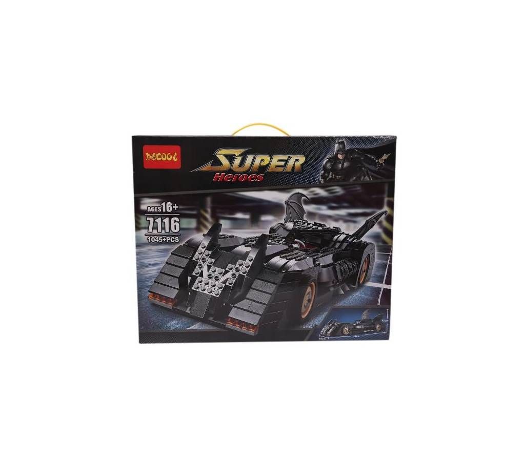 Batman Block and Building Toys - 1045+ pcs - Black