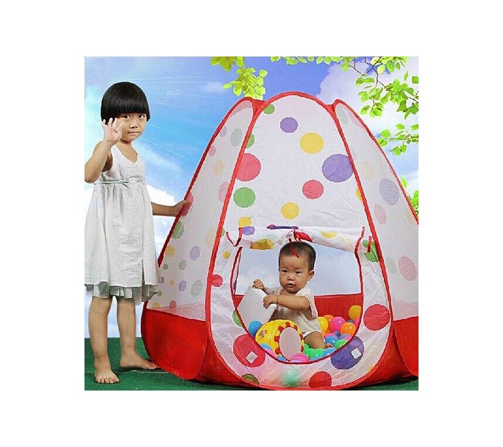 Large Play Tent House - Red and White