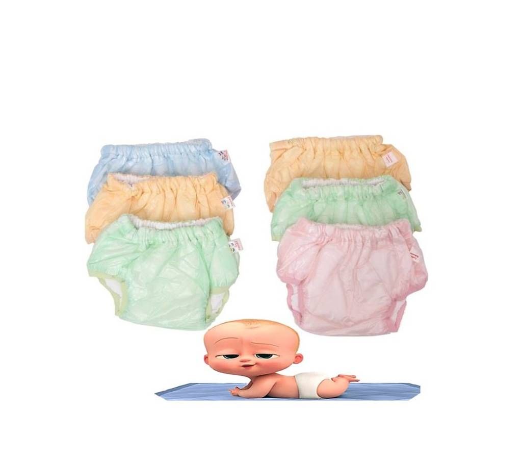 Pack of 6 Waterproof Plastic Baby Pants