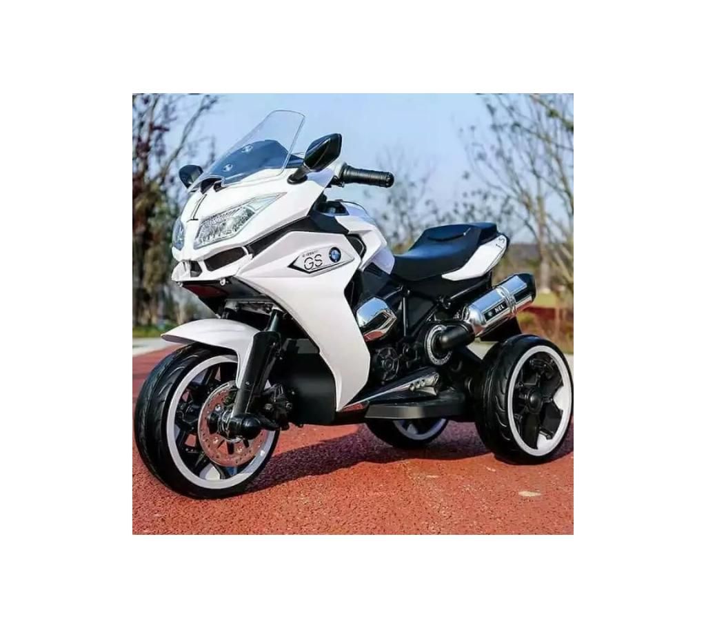 White energetic Children Motor Bike