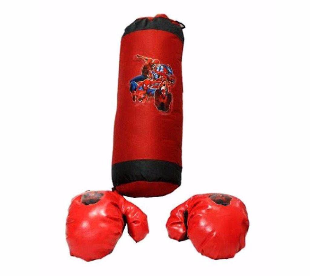 Boxing Bag And Gloves - Multi Color