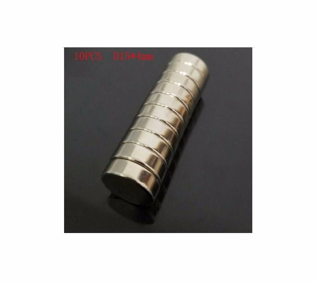 10Pcs D15 x 4mm Magnetic Neodymium Magnet