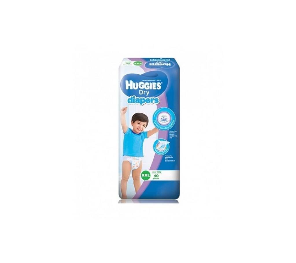 Huggies Dry Diaper (XXL) over 14kg 40pc - Malaysia