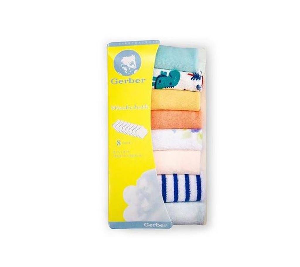 Gerber 8 pcs Washcloths