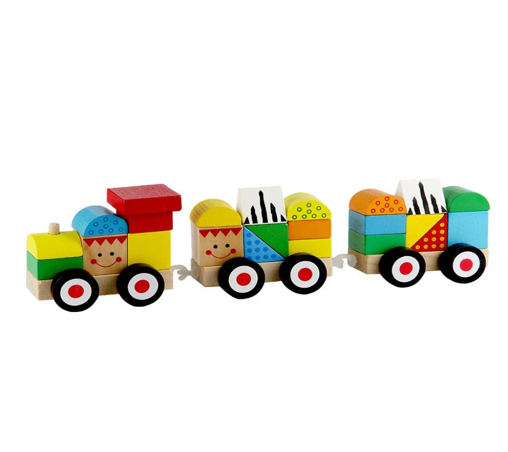 Building Blocks Three Train Toys For Kids