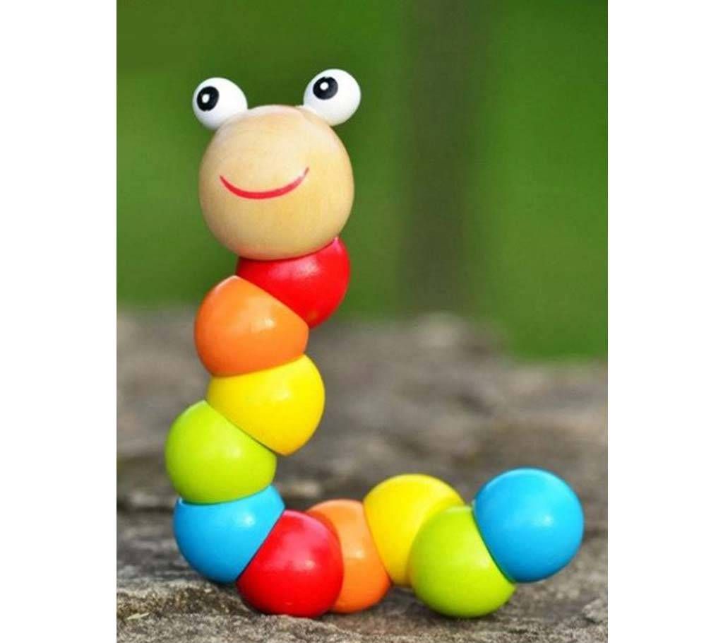 Cute Twist Caterpillar Multicolor Wooden Toys