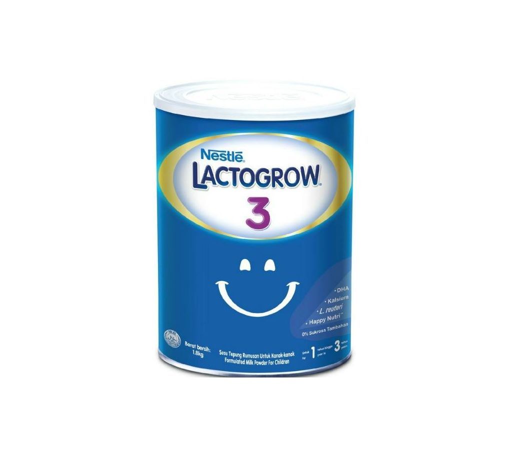 Nestle Lactogrow 3 from 1 to 3 years (1.8kg, Malaysia)