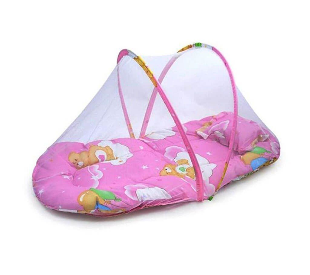 Baby Bed With Moisquito Net & Pillow