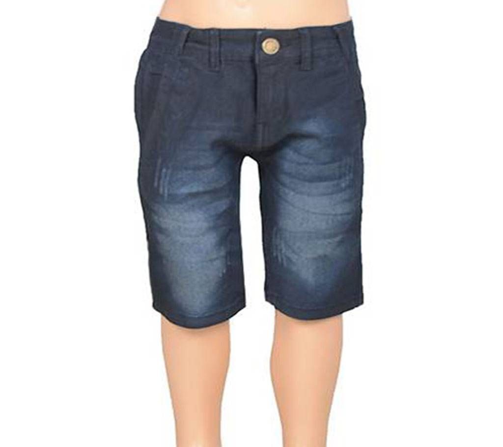 KUHEL Stretch Black Half Jeans for Boys