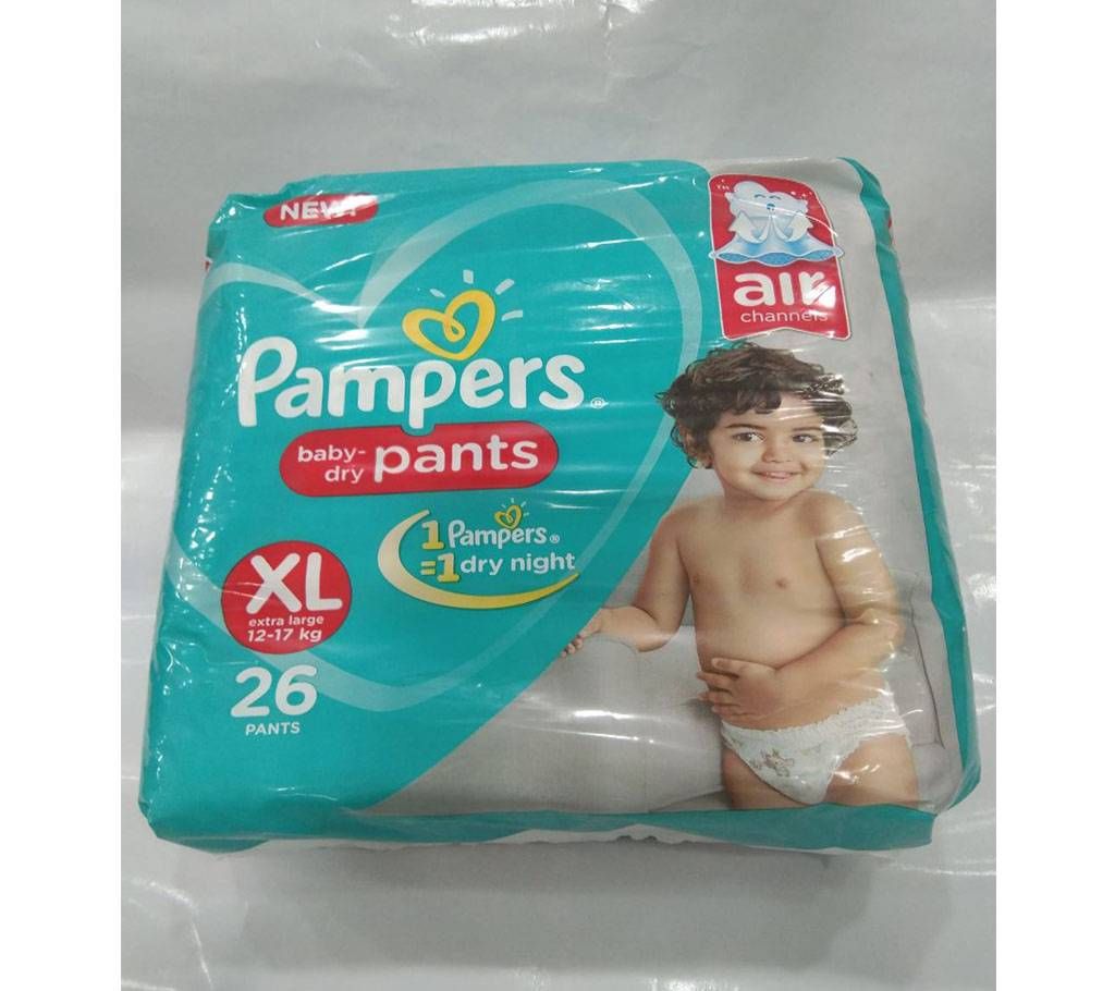 Pampers baby dry pants XL(12-17kg) - 26pcs india