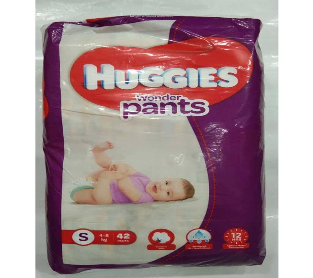 Huggies wonder pants S(4-8kg) 42psc India
